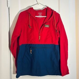 L.L. Bean Vibrant Red Nylon Jacket